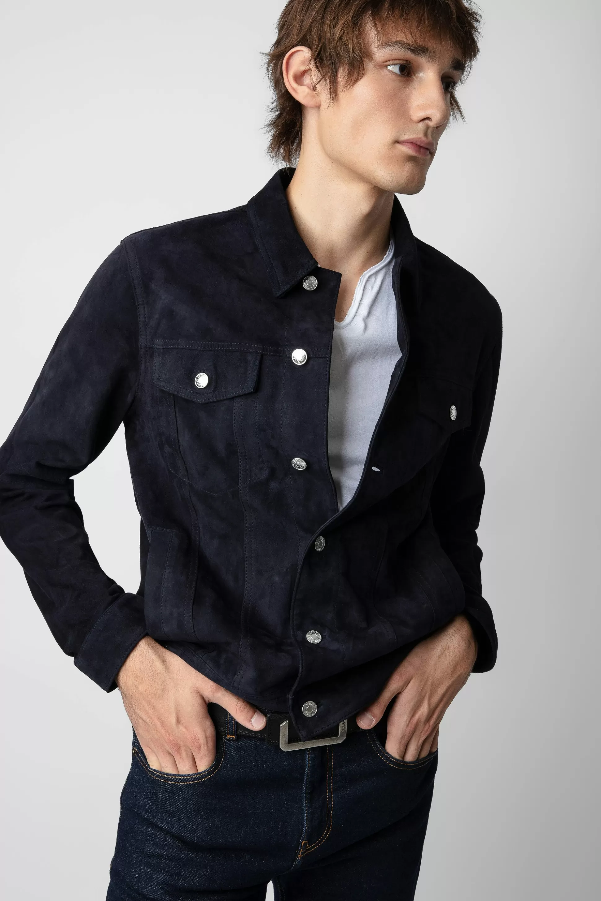 Hommes Zadig & Voltaire Manteaux Et Vestes^Veste En Daim Base