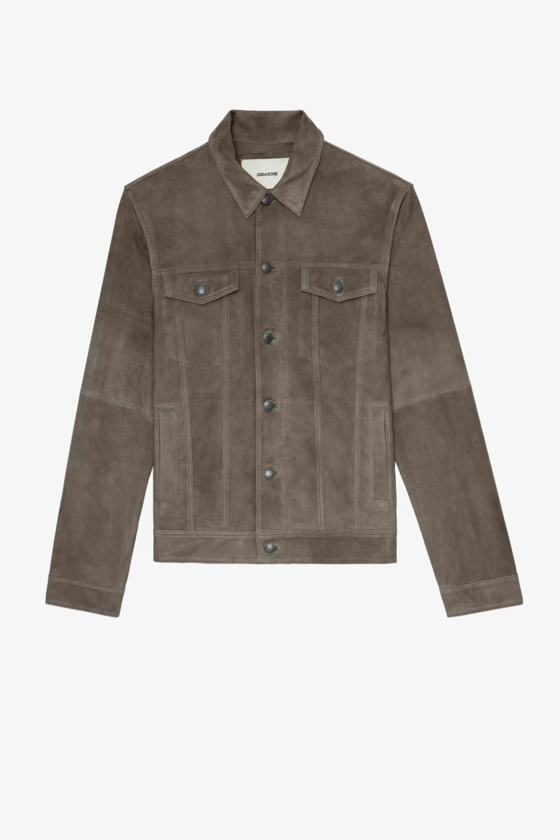 veste_en_daim_base_3.webp Hommes Zadig & Voltaire Manteaux Et Vestes^Veste En Daim Base