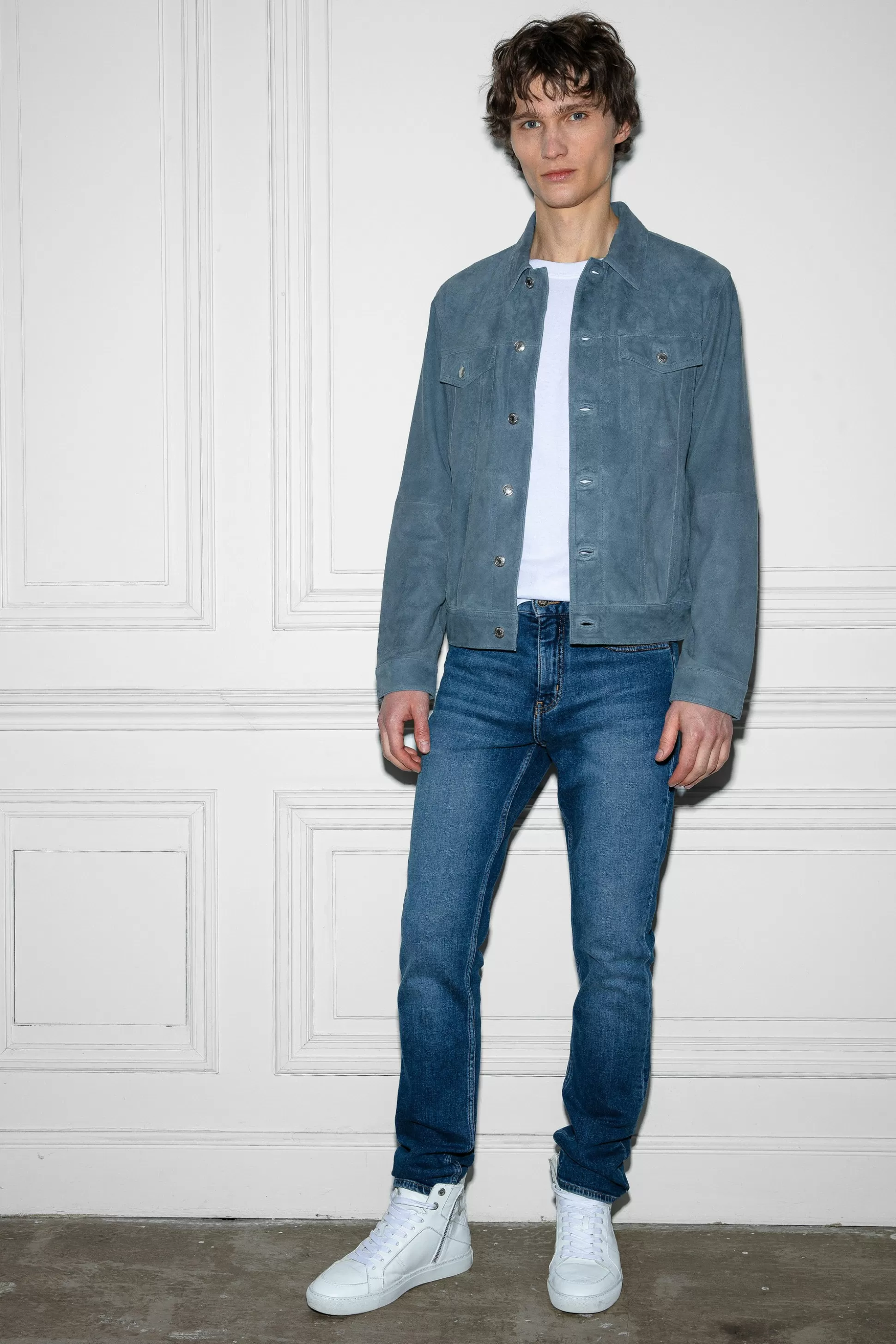 veste_en_daim_base_7.webp Hommes Zadig & Voltaire Manteaux Et Vestes^Veste En Daim Base