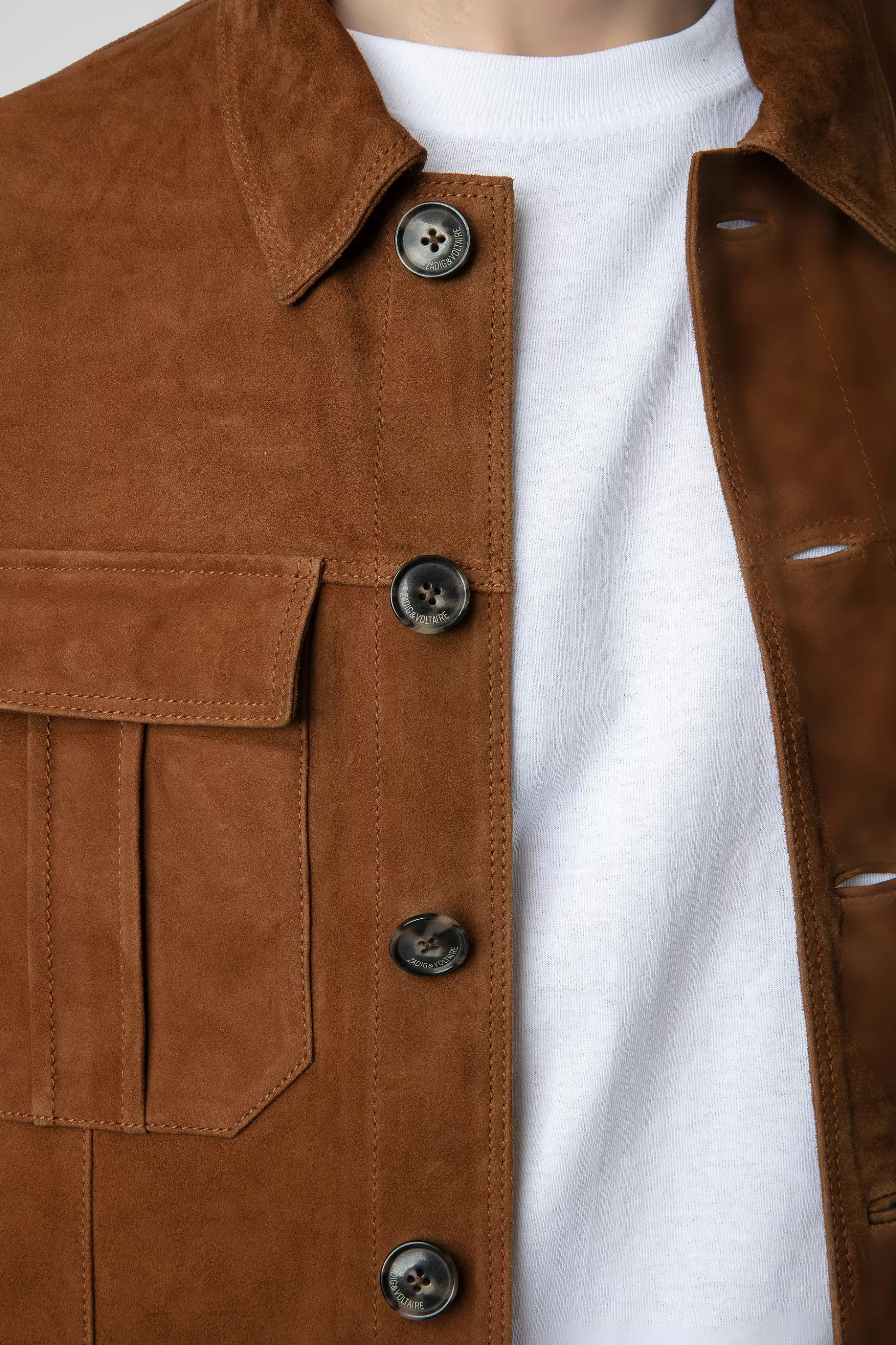 Hommes Zadig & Voltaire Manteaux Et Vestes^Veste En Daim Kuba