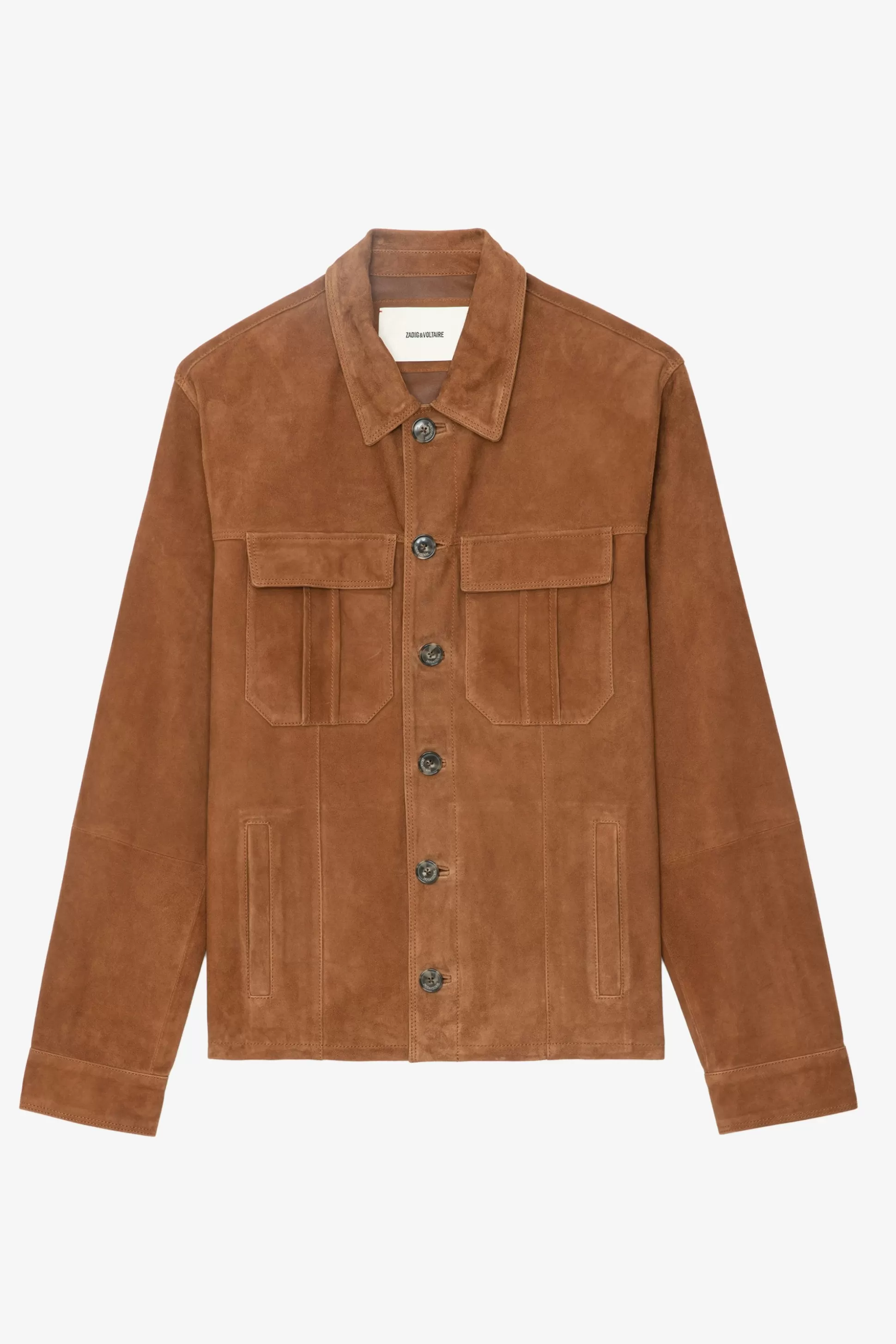 veste_en_daim_kuba_2.webp Hommes Zadig & Voltaire Manteaux Et Vestes^Veste En Daim Kuba