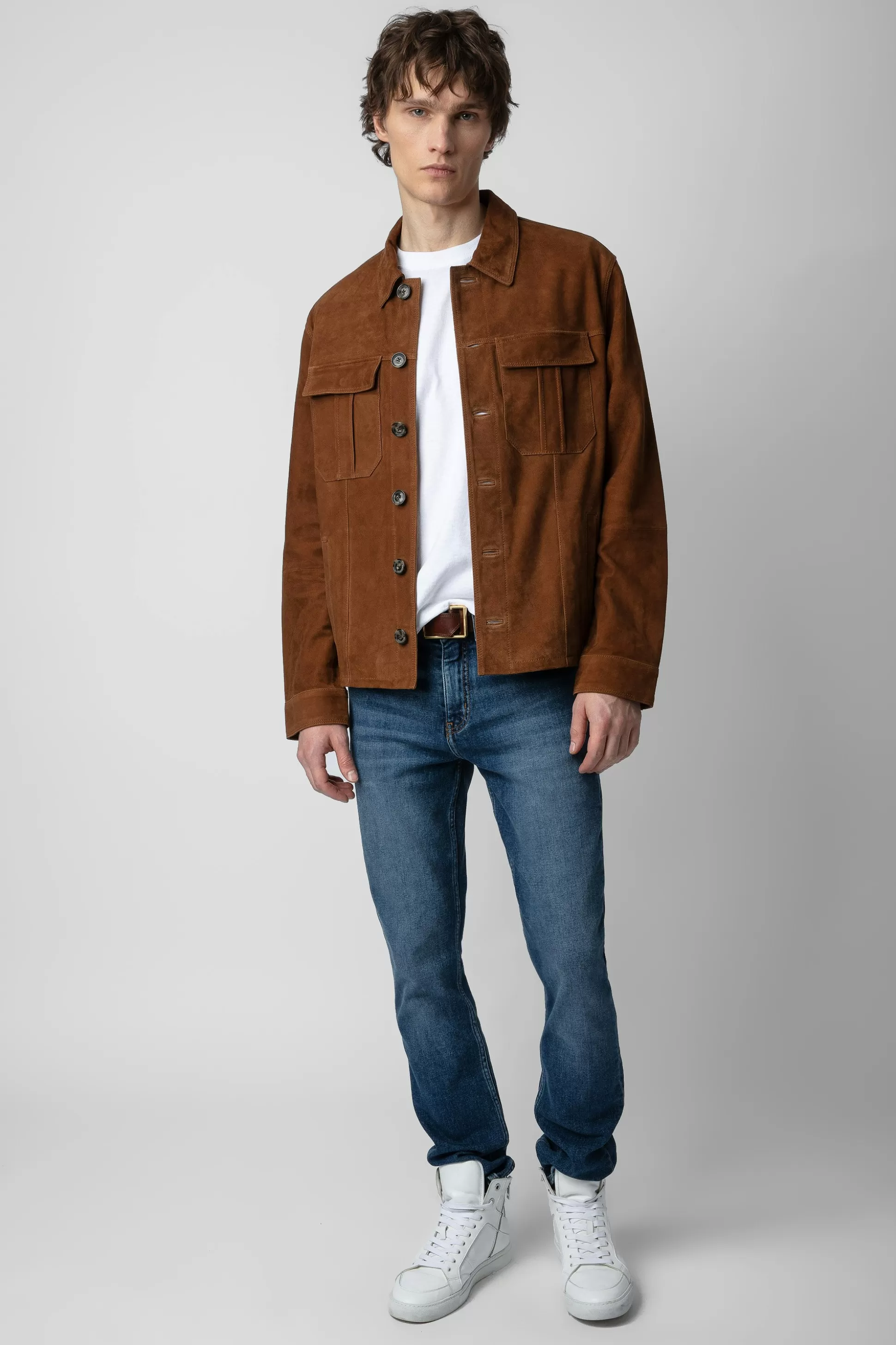 Hommes Zadig & Voltaire Manteaux Et Vestes^Veste En Daim Kuba