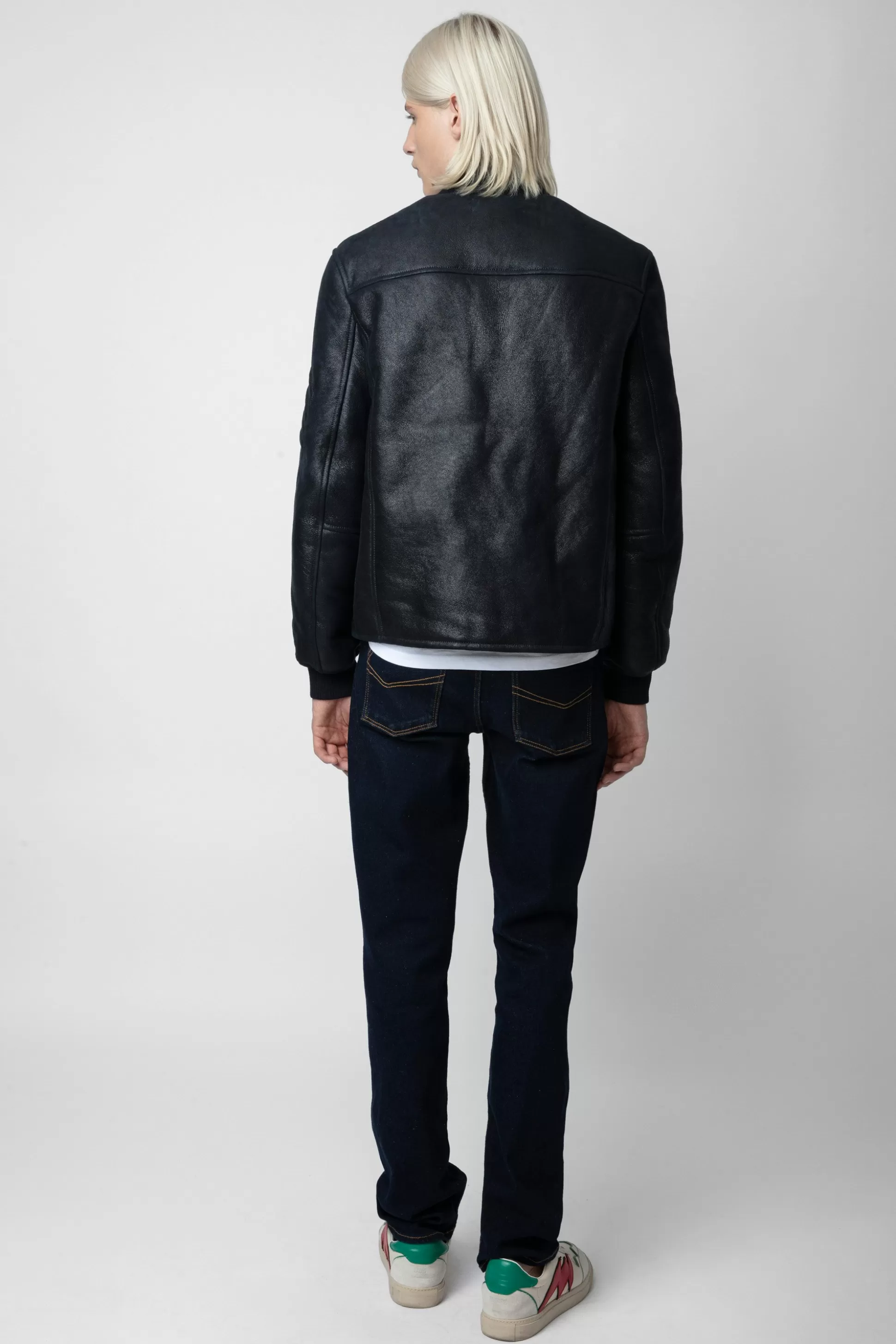 veste_leo_en_peau_de_mouton_1.webp Hommes Zadig & Voltaire Manteaux Et Vestes^Veste Leo En Peau De Mouton